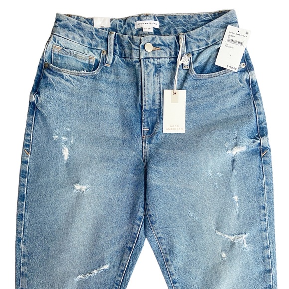 Good American Good Classic Jeans in Indigo Blue Size 2/26 New - Picture 6 of 13